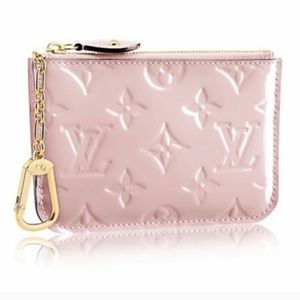Louis vuitton vernis key card pouch roseba…